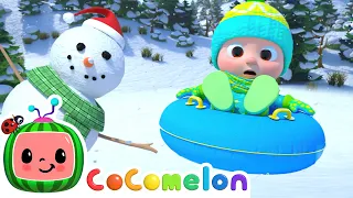 JJ Snow Tubing Down the Hill! | Winter Adventures | CoComelon Nursery Rhymes & Kids Songs