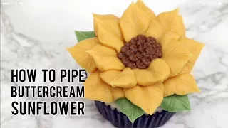 How To Pipe Buttercream Sunflower
