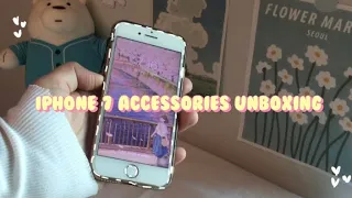 ♡ unboxing iPhone 7 +accessories☁️ I aesthetic I 2023