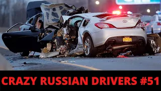 RUSSIAN DASHCAM- Crazy Drivers Car Crash Compilation #51