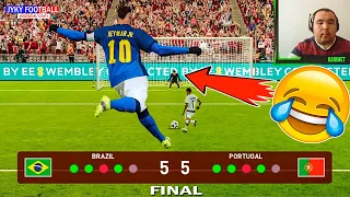 PES 2021 - GIANT BRAZIL Vs tiny Portugal - Penalty Shootout FINAL