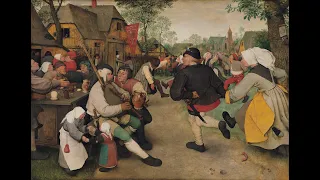 «The Peasant Dance»  by Pieter Bruegel the Elder in the Kunsthistorisches Museum, Vienna, Austria