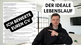 Ich reagiere auf deinen LEBENSLAUF📋 | Community Edition