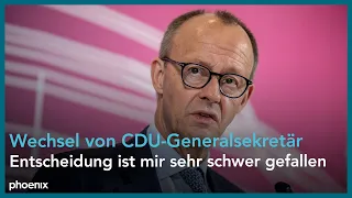 Neuer CDU-Generalsekretär: Pressekonferenz mit Friedrich Merz, Mario Czaja und Carsten Linnemann