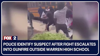 Fight escalates into gunfire outside Warren high school; police identify suspect