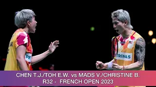 Chen Tang Jie/Toh Ee Wei vs Mads Vestergaard/Christine Busch | Badminton French Open 2023