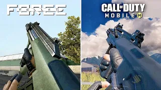 Call of Duty Mobile VS Bullet Force - WEAPONS COMPARISON