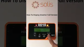 How To - Display Solis Inverter Version