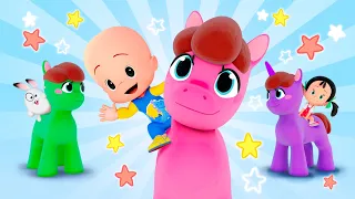 Learn with Cuquin and the Magic Play-Doh Ponies | Educational videos