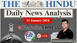 The Hindu Analysis | 15 January 2024 | Daily News Analysis UPSC | Unacademy