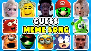 GUESS MEME & WHO'S SINGING | Netflix Puss In Boots Quiz,gegagedigedagedago ,Super Sonic, Mario