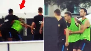 Neymar se pelea con Semedo y abandona el entrenamiento del Barcelona