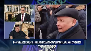 Semka: bojówkarze koalicji 13 grudnia zaatakowali Jarosława Kaczyńskiego.