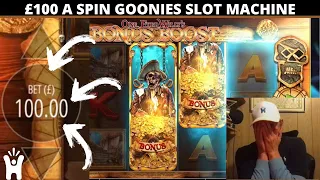 £100 A Spin Goonies Slot Machine - Can I Go Big Or Go Home!! My First Slot Video : Reloaded