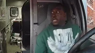 Man caught on camera stealing an ambulance while medics were responding to a call - The Sprint