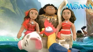 Disney Moana Moana Celebration, Heihei, Pua, Maui & Moana Plush from Just Play