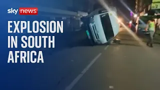 South Africa: Explosion leaves vehicles scattered and roads smashed