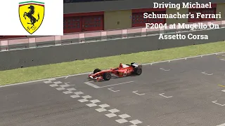 Driving Michael Schumacher's Ferrari F2004 at Mugello On Assetto Corsa