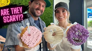 Come behind the scenes with us and make some HALLOWEEN DONUTS!