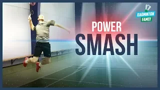 Badminton SMASH technique - smash harder