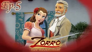 Les Chroniques de Zorro | Episode 5 | LE MAÎTRE D'ARMES | Dessin animé de super-héros