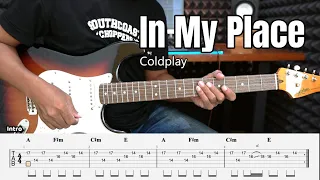 In My Place - Coldplay - Guitar Instrumental Cover + Tab