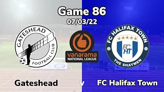 2022/2023 game 86 - Gateshead v FC Halifax Town 07/03/23