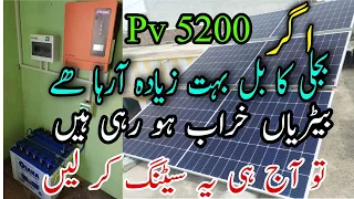 Solar Inverter Settings Or Programmings