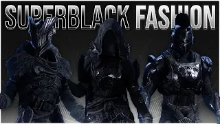 Best Destiny 2 Fashion With The NEW Superblack Shader! Full Black OBTAINABLE Fashion