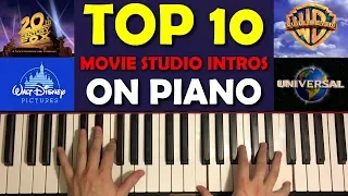 TOP 10 MOVIE STUDIO INTROS ON PIANO