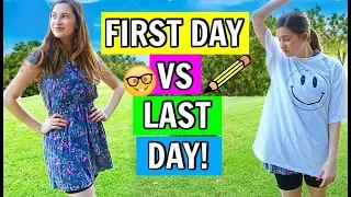 First Day of School VS. Last Day of School! 2018!