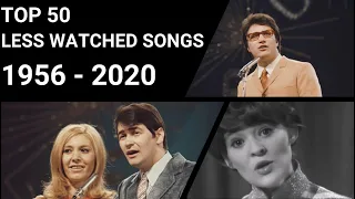 TOP 50 LESS WATCHED EUROVISION SONGS (1956-2020)