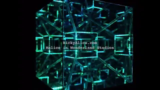 Hypercube Tesseract Infinity Mirror Art Sculpture by Nicky Alice  4th Dimension
