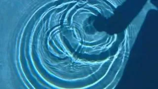 Slow motion water ripples