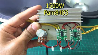 Powerful BASS Amplifier Using 2x pam8403