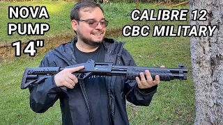 NOVA PUMP 14" Calibre 12, Ótima para Defesa Residencial. CBC Military 3.0, Apresentação e Teste!