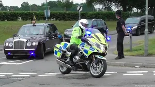 Queen Elizabeth Royal Motorcade Arriving at Royal Ascot - Escorted by Thames Valley Police!