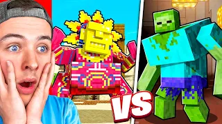 Reacting to MOWZIES MOBS vs MUTANT CREATURES in Minecraft!