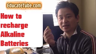 How to recharge alkaline batteries using alkaline recharger for low drained devices