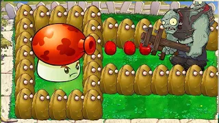 1 Fume shroom vs 99999 Zombies vs  99999 Giga Gargantuar Zomboss - Plants vs Zombies Hack