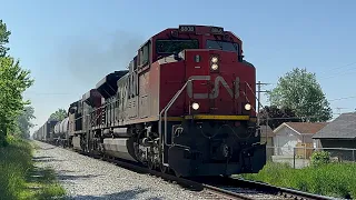 (Smoke show) CN A438 at Belle River