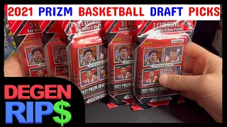 2021 PRIZM Basketball Draft Picks Cello Packs! Red White & Blue Exclusive Parallels! CASH or TRASH?