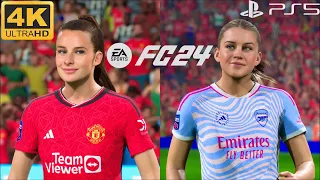 EA FC 24 Gameplay Manchester United Women Vs Arsenal Women PS5