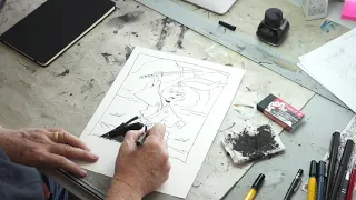 Usagi Yojimbo Time-lapse Drawing with Stan Sakai