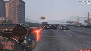 GTA V 6 Star Wanted Level Police Army Shootout + Escape(RDE 3.1.7 Expansion)