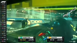 Helmet Cam | Lewis Hamilton FP2 Saudi Arabia 2023