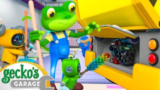 Smoky Engine Clean Up | Gecko the Mechanic | Vehicle Repair Cartoons | Buses, Trucks and Cars