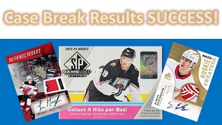 Master Case Break Results Success! 2023-24 Upper Deck SP Game Used Hockey
