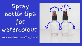 How to use a spray bottle for watercolour painting: 8 tips to help you use your new best friend