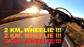 KTM EXC-R 530 SUPERMOTO 2 KM. WHEELIE RECORD !!!